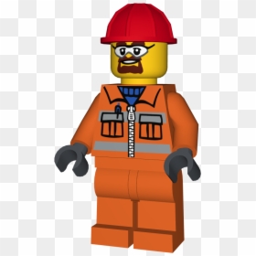 Transparent Construction Worker Clipart Black And White - Construction Worker Lego Png, Png Download - construction worker silhouette png