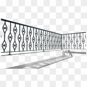 Guard Rail , Png Download - Plain Wrought Iron Railings, Transparent Png - wrought iron png
