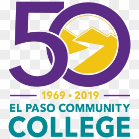 Birrete Png -epcc 50th Anniversary Logo - El Paso Community College 50th, Transparent Png - 50 anniversary png