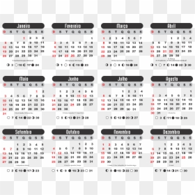 Grade Calendário 2018 Preto - Calendario 2019 Png Brasil, Transparent Png - calendario 2018 png