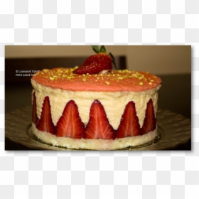 Fruit Cake, HD Png Download - fresas con crema png