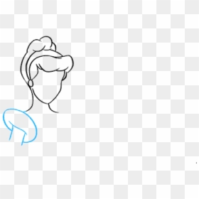 How To Draw Cinderella - Sketch, HD Png Download - cinderella slipper png