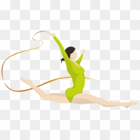 Artistic Gymnastics Drawing Rhythmic Gymnastics - Gymnastics Dibujo, HD Png Download - grainy png