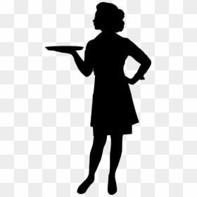 Transparent Waitress Png - Waitress Silhouette, Png Download - pregnant woman silhouette png