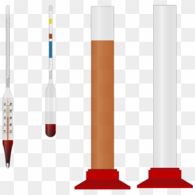 Homebrewing Hydrometers And Cylinders - Hydrometer Clipart, HD Png Download - syringe clipart png