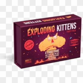 Many Cards In Exploding Kittens Party Pack, HD Png Download - exploding png