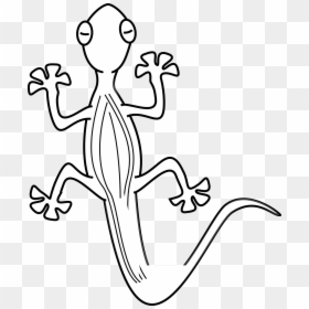 Lizard Black And White, HD Png Download - geico lizard png