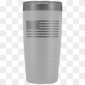 Tumbler, HD Png Download - usa flag black and white png