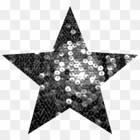 #star #silver #sequins #glittersticker - Transparent Gold Star No Background, HD Png Download - sequins png