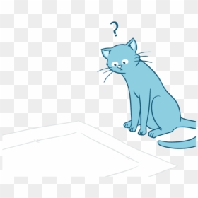 Use Pee Pads For Cats When Your Cat Refuses To Use - Cartoon, HD Png Download - cat laying down png