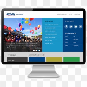 Computer Monitor, HD Png Download - amway png
