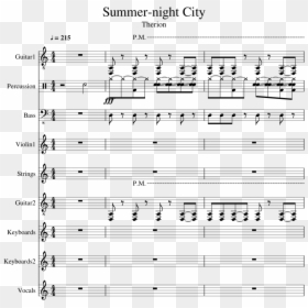 Summer-night City Slide, Image - Music, HD Png Download - night city png