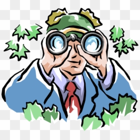Transparent Binocular View Png - Guy With Binoculars Clipart, Png Download - binoculars view png