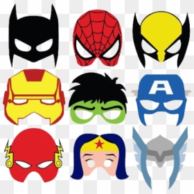Avengers Clipart Mask - Superhero Face Mask Printable, HD Png Download - hero mask png