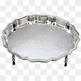 Serving Tray, HD Png Download - silver tray png