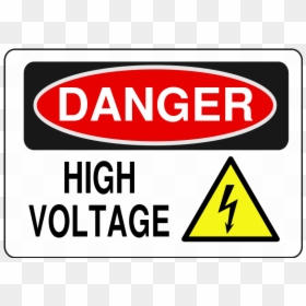 Transparent Danger Clipart - Danger High Voltage Sign Vector, HD Png Download - high voltage png