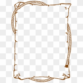 Rope Clipart Wild West - Border Clip Art, HD Png Download - rope clipart png