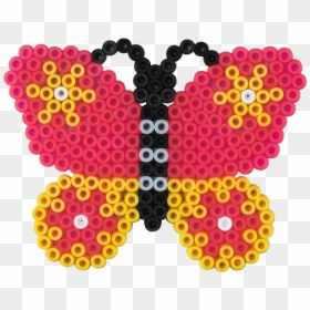 Butterfly With Hama Beads, HD Png Download - open present box png