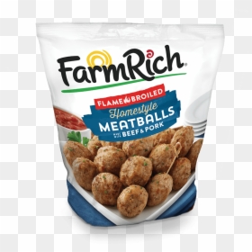 Farm Rich Meatballs Beef And Pork, HD Png Download - appetizers png