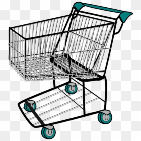 Shopping Cart Vector Graphic Pixabay - Shopping Cart Clipart, HD Png Download - carrinho de compras png