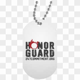 Honor Guard White Dog Tag"  Class="lazyload Lazyload - Locket, HD Png Download - military dog tags png