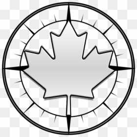 Maple Leafs Colouring Pages, HD Png Download - compass clipart png