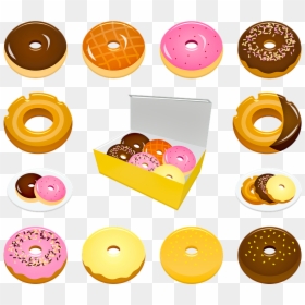 Transparent Pink Donut Png - ドーナツ 素材 フリー, Png Download - pink donut png