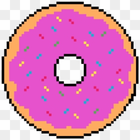 Clip Art Donut Drawing - Pokemon Pixel Art Mega, HD Png Download - pink donut png