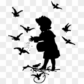 Feed The Birds Clip Art, HD Png Download - warrior silhouette png