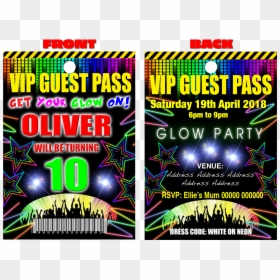 Graphic Design, HD Png Download - glow party png