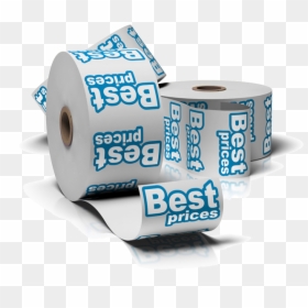 Roll Sticker Printing - Sticker, HD Png Download - toilet paper roll png