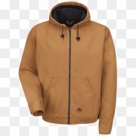 Blended Duck Zip-front Hooded Jacket - Duck Hooded Work Jacket, HD Png Download - closed zipper png