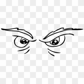 Transparent Look Eyes Clipart - Scary Eyes Clipart, HD Png Download - angry anime eyes png