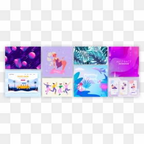 Illustration, HD Png Download - blue abstract background png