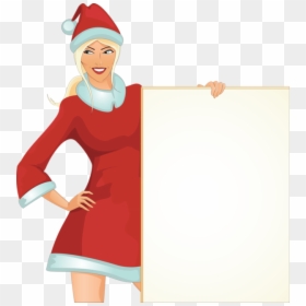 Christmas Girls Vector Clipart , Png Download - Girl Christmas Vector, Transparent Png - christmas girls png