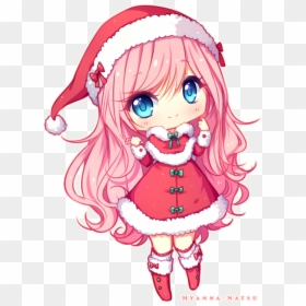 Christmas Girl Drawing - Chibi Cute Christmas Drawings, HD Png Download - christmas girls png