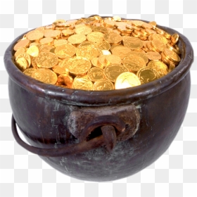 Transparent Pot Of Gold Png - Pot Of Gold, Png Download - rainbow pot of gold png