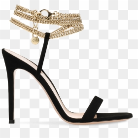 Gianvito Rossi, HD Png Download - gold heels png