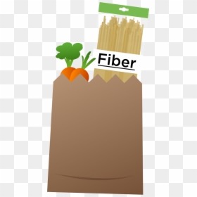 Transparent Paper Bags Clipart - Fibre Food Clipart, HD Png Download - fiber png
