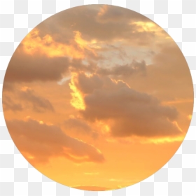 #aesthetic #yellow #yellowaesthetic #sunset #sunrise - Yellow Aesthetic Clouds, HD Png Download - sunset clouds png