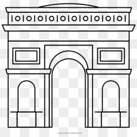 Arc De Triomphe Coloring Page - Arc De Triomphe Clipart, HD Png Download - arc de triomphe png