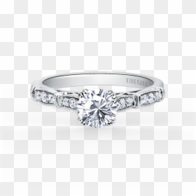 Wedding Rings Png Without Background -kirk Kara Engagement - Gold Rose Engagement Rings, Transparent Png - marriage rings png