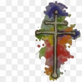 Elements Of Earth, Fire, Water, Air, And Lightning - Cross, HD Png Download - earth on fire png