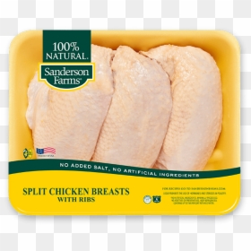 Family Pack Split Breasts - Pack Of Chicken Thighs, HD Png Download - breasts png