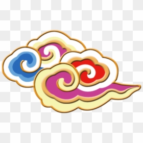 #ftestickers #cloud #illustration #chinesestyle #asian - Awan Warna Warni Png, Transparent Png - cloud illustration png