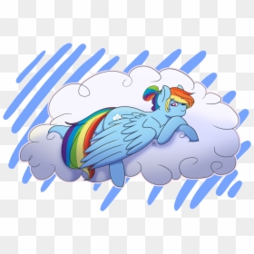 Liefsong, Cloud, Rainbow Dash, Safe, Simple Background, - Cartoon, HD Png Download - cloud illustration png