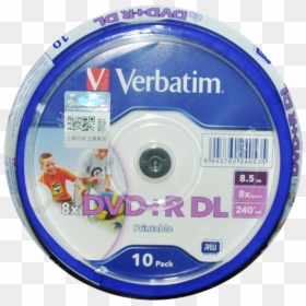 Verbatim 8g Disc Printable Dvd R Burning Disc D9 Burning - Verbatim Dvd R, HD Png Download - blank cd case png