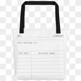 Cute Tote, Kids Tote, Library Tote, Kids Room Decor, - Handbag, HD Png Download - library card png