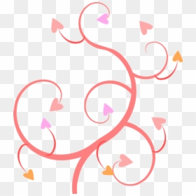 Vector Swirl Clipart Pink - Wedding Transparent Background Heart Clipart, HD Png Download - swirls vector png