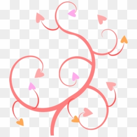 Vector Swirl Clipart Pink - Wedding Transparent Background Heart Clipart, HD Png Download - swirls vector png